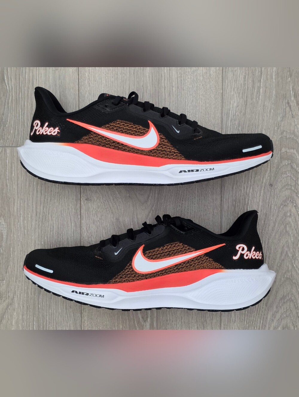 Nike Air Zoom Pegasus 41 NCAA Oklahoma State Running Shoe FZ5136-002 Mens Sz 11